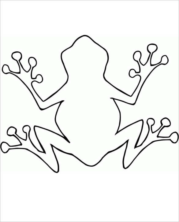 Frog Body Outline Templates