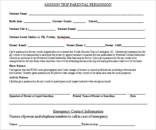 36+ Permission Slip Templates Free PDF, Doc Formats