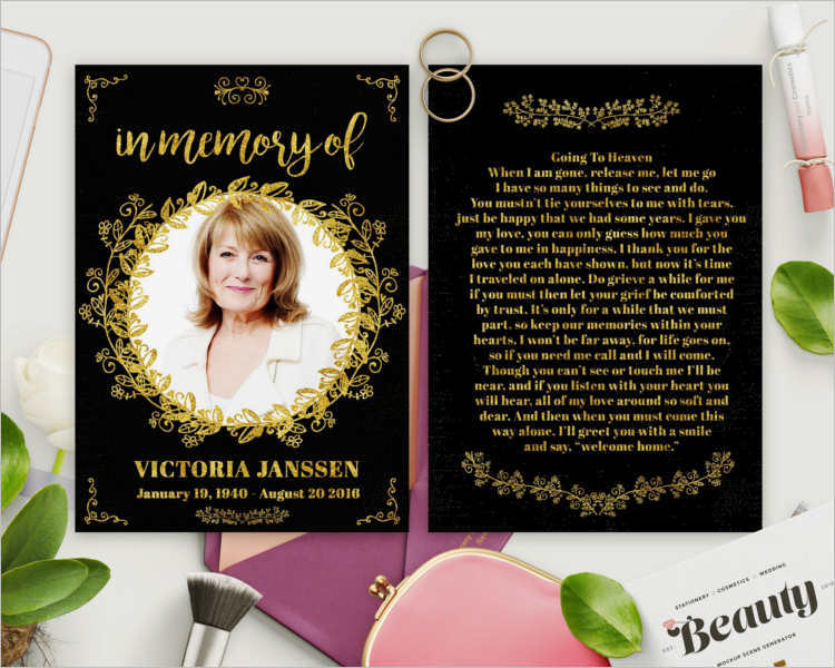 gold-foil-funeral-card-templates