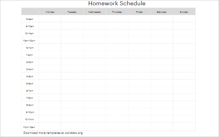 47 Hourly Schedule Templates Free Excel Word Doc PDF Download 47 Hourly Schedule Templates Free Excel Word Doc PDF Download