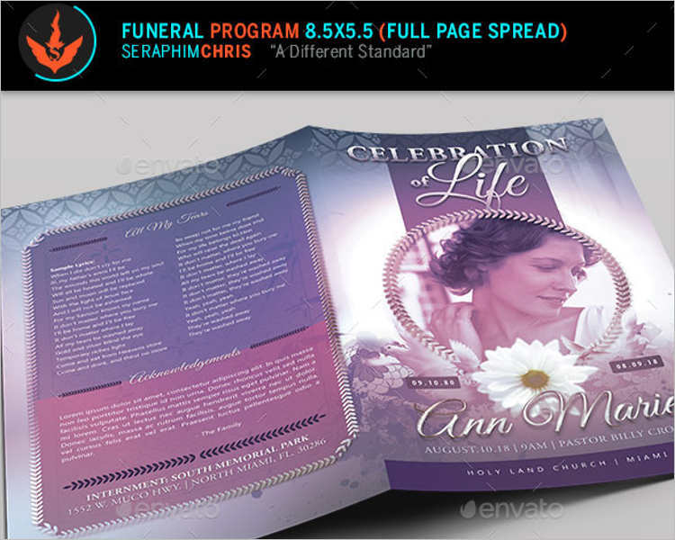 lavender-funeral-program-template