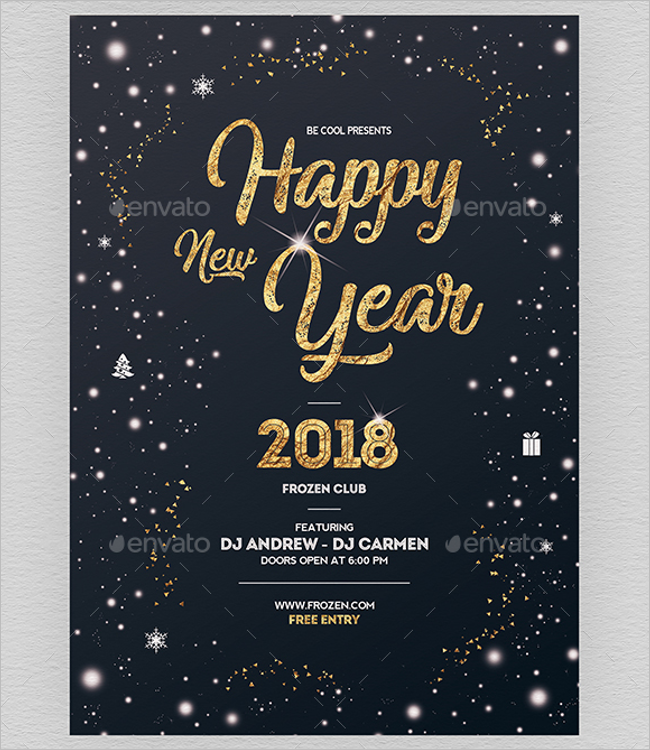 New Year Poster Template