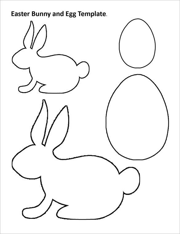 Rabbit Body Outline Templates
