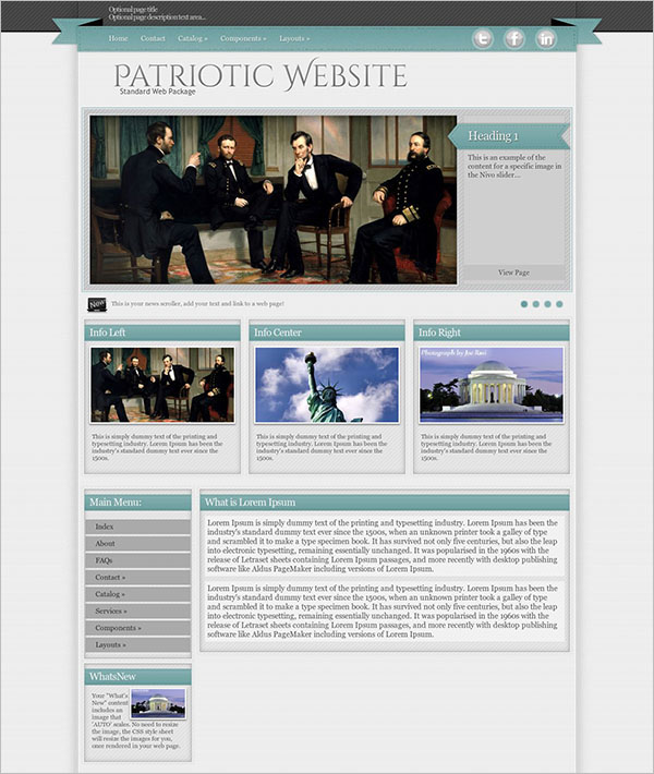 Sample Patriotic WordPress Themes & Templates