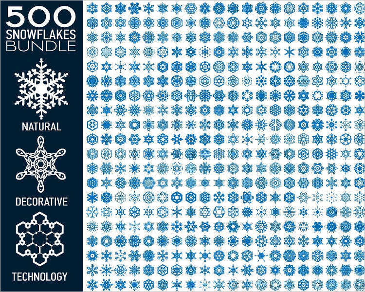 snowflake-bundle-vectore-design