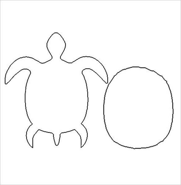 Tortoise Body Outline Templates