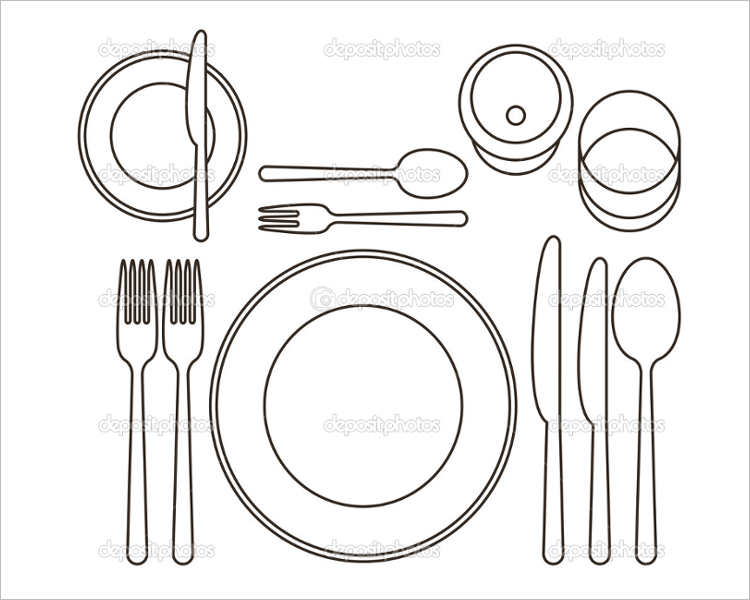 Vector Place Setting Templates