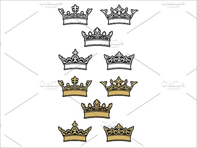 gold crown pattern 16