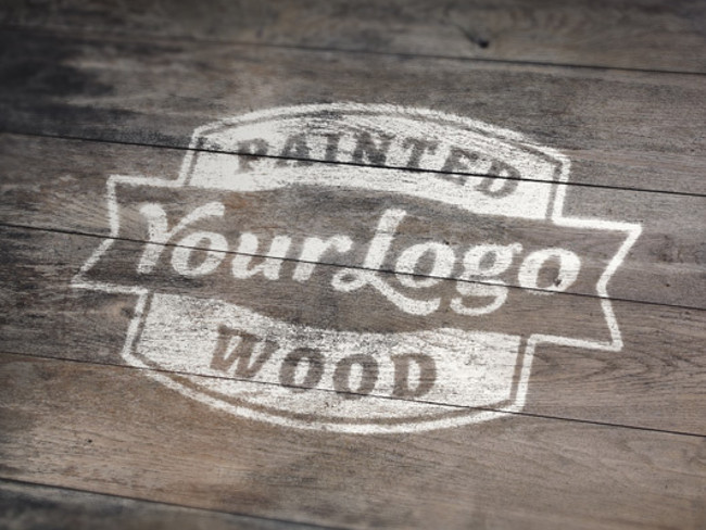 wood logo mockups 45