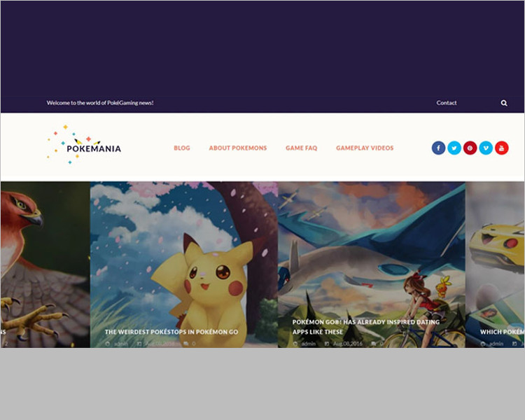 Animal game Bootstrap templae