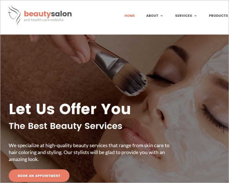 Beauty Salon Bootstrap WEbsite Template