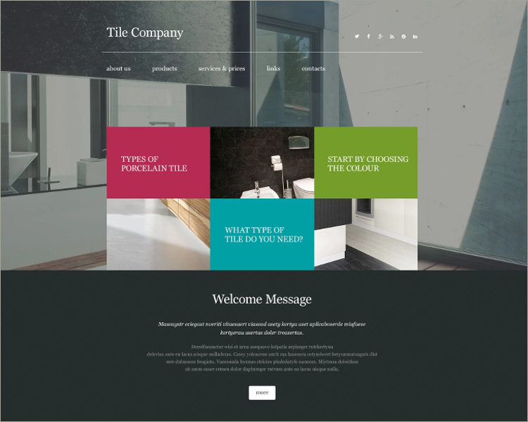 Best Interior Design Website Template