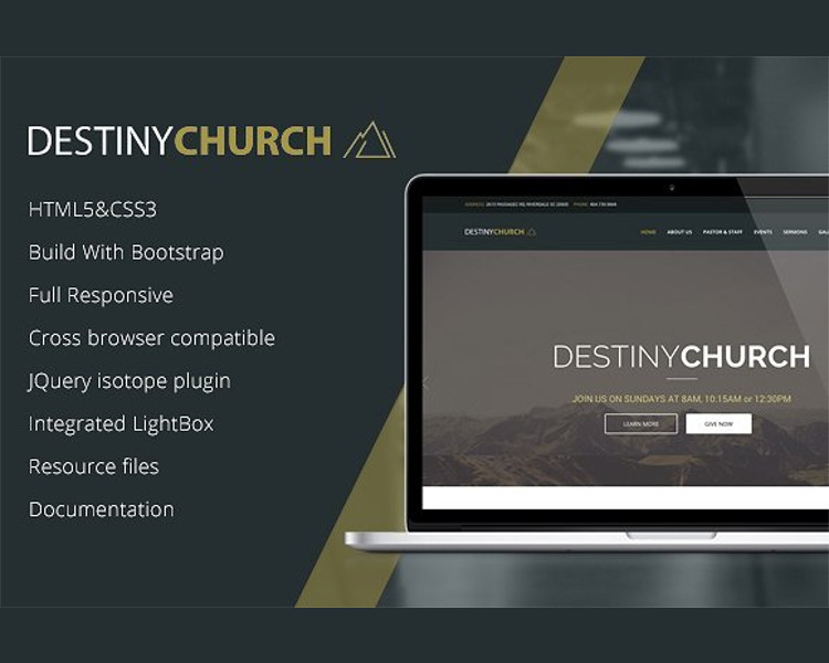 Charity Church Bootstrap Template