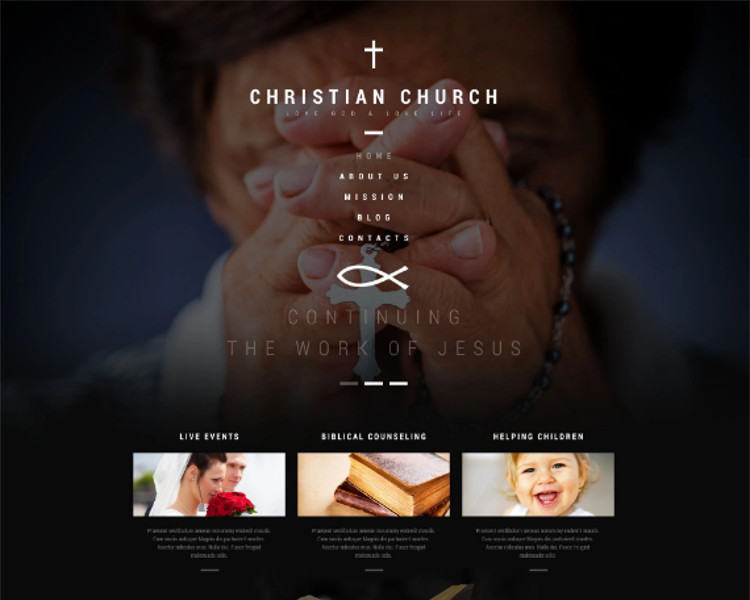 Christian Church Bootstrap Template