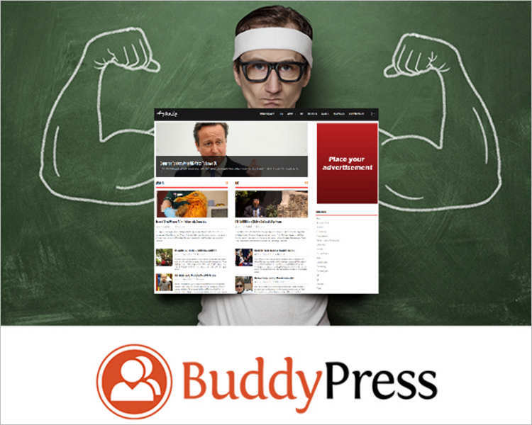 Download BuddyPress wordpress template
