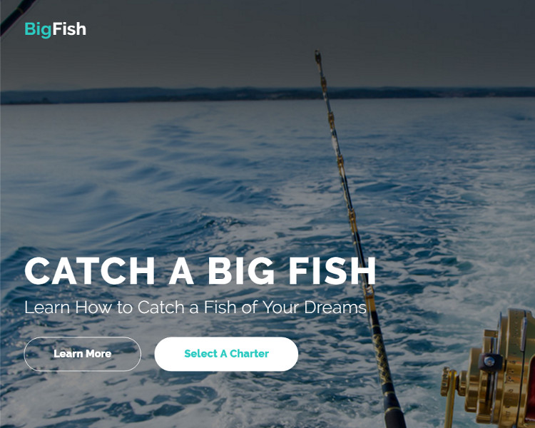 Fishing Bootstrap Website Template