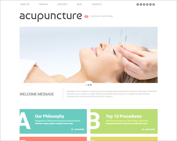 Free Acupuncture WordPress Theme