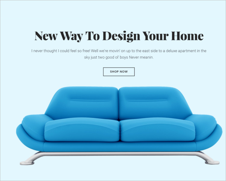 Furnature Bootstrap Seating Template