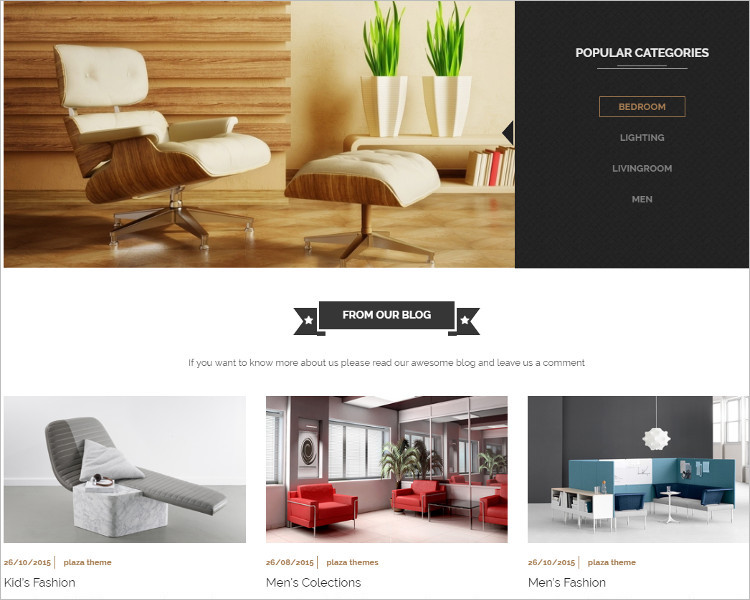 Furniture For Bootstrap Template
