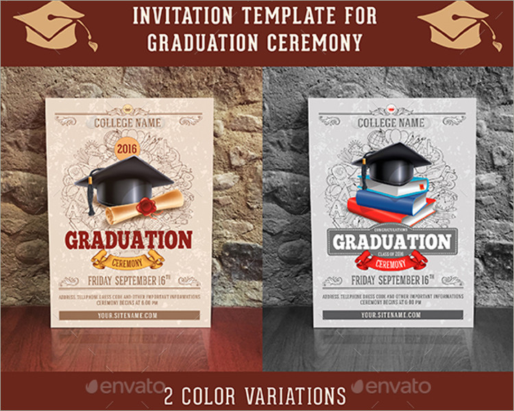 Graduation Ceremony Invitation Template