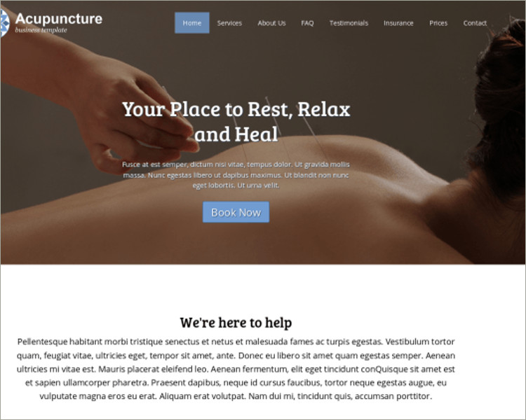 Health Acupuncture WordPress Theme