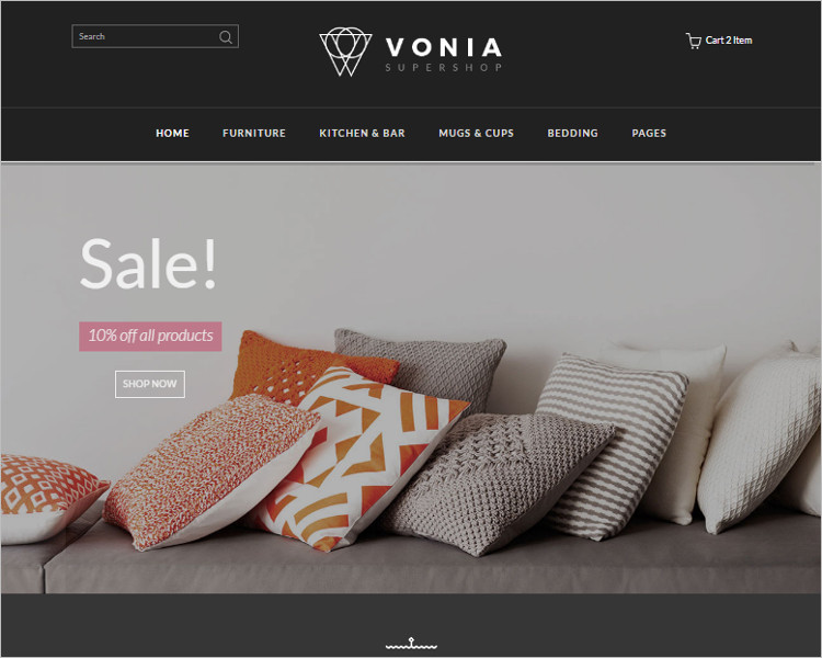 Home Furniture Bootstrap Template