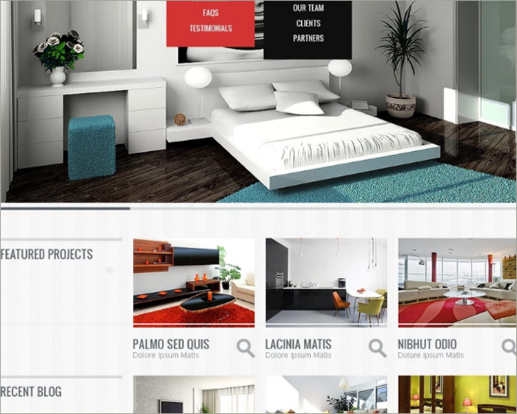 House Interior Design Website Theme