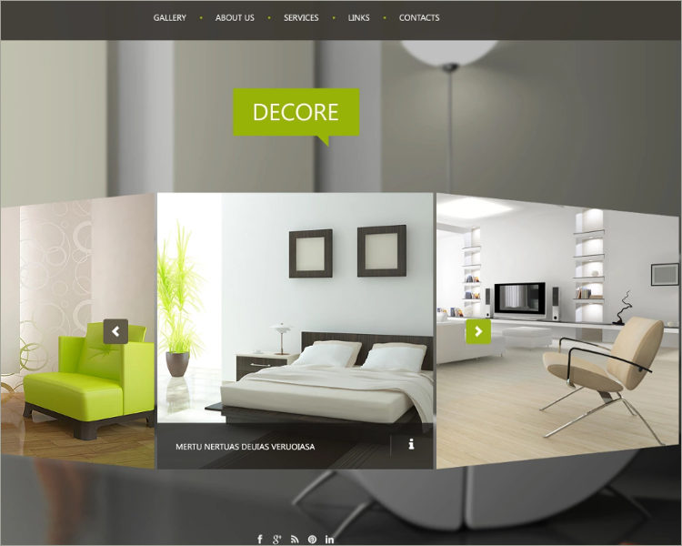 Interior Design Website Theme