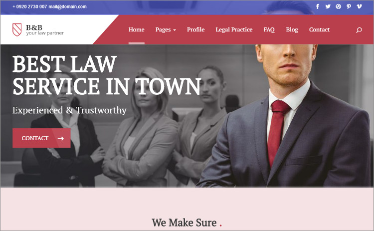 Law firm marketing WordPress Templates