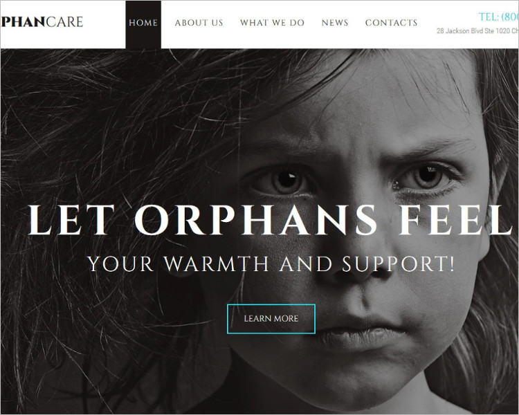 OrphanCare Bootstrape Website Template