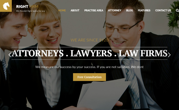 Premium Law Firm WordPress Templates