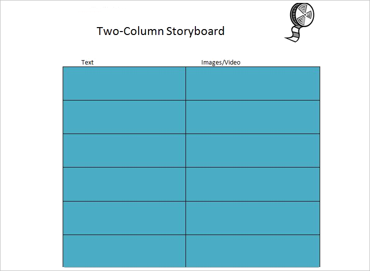 Two Column Storyboard Template