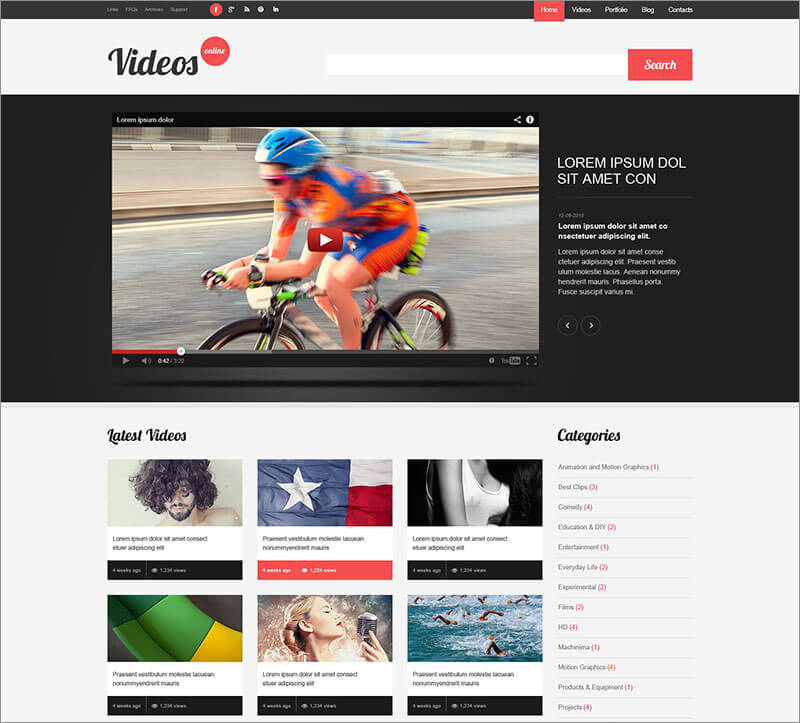 Video-Content-WordPress-Theme