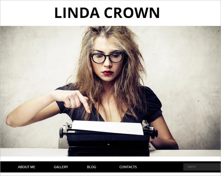 Writer Page Bootstrap Template