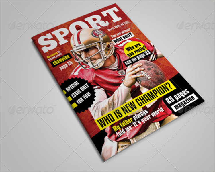 creative sports magazine template