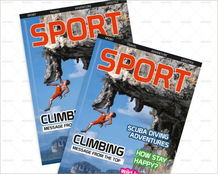 download sport magazine template