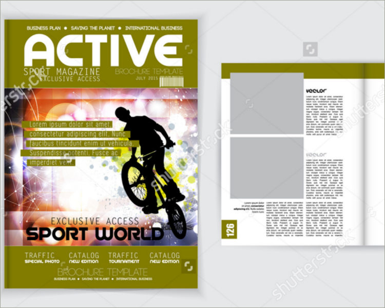 exclusive sports magazine template