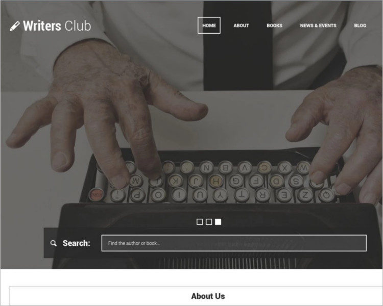 popular writers Bootstrap Template