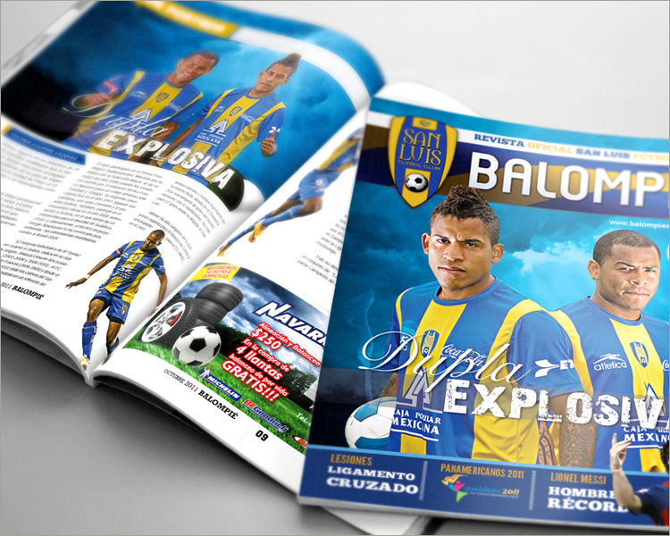 soccer magazine template