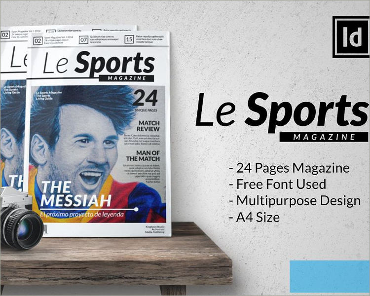sports magazine design