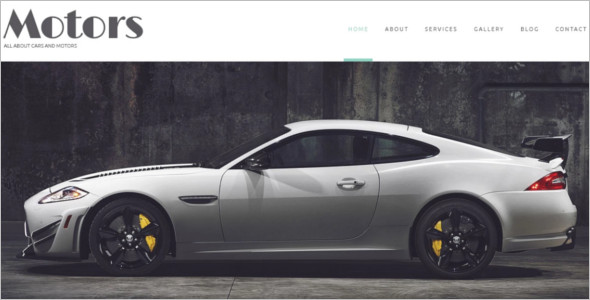 Automobile Manufacturer WordPress Theme