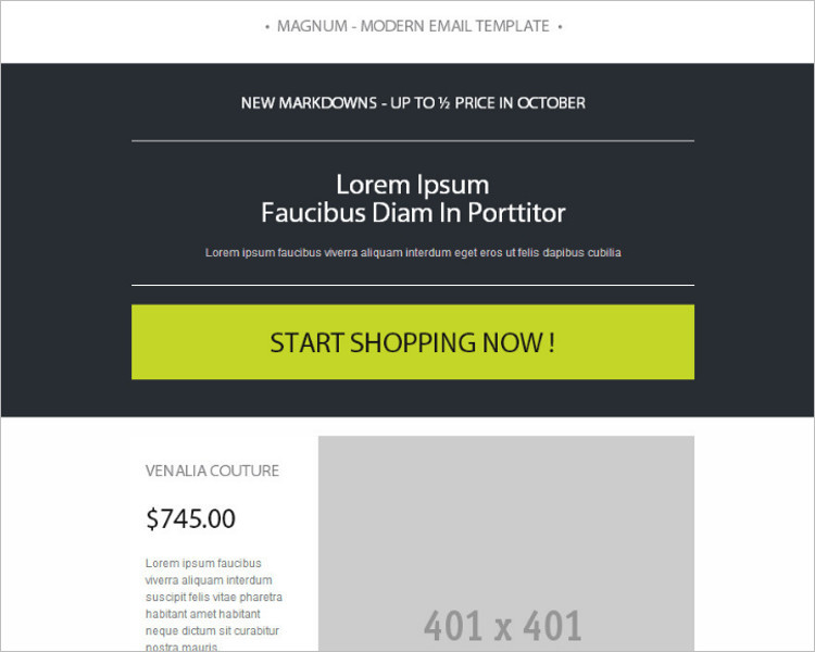 Catalogs HTML Email Template
