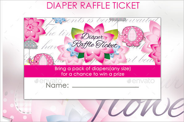 Diaper Raffle Ticket Template