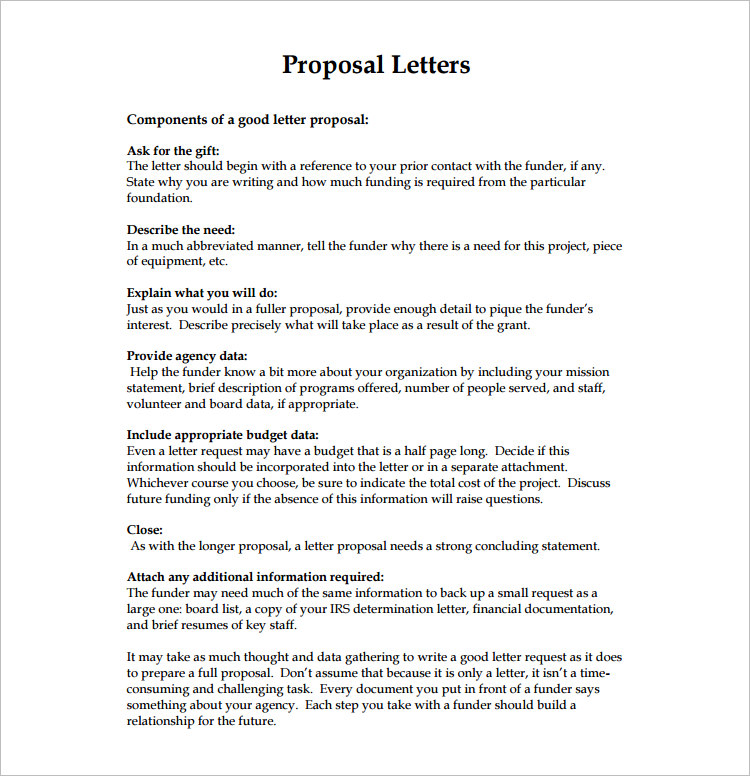 Download Proposal Letter PDF Template
