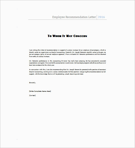 Employee-recommendation-letter