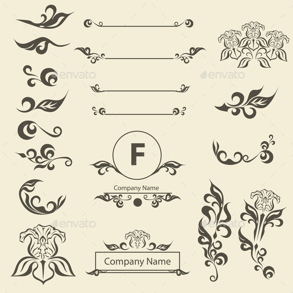 Flourishes Calligraphic Ornaments and Frames