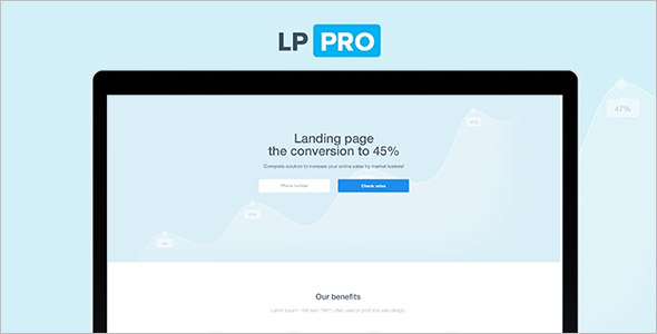 Full-Screen Corporate landing Page Template