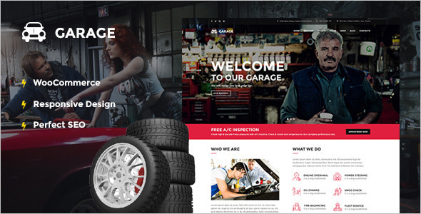 Garage Automotive WordPress Template