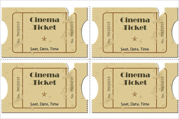 Premium Full Movie Ticket Template
