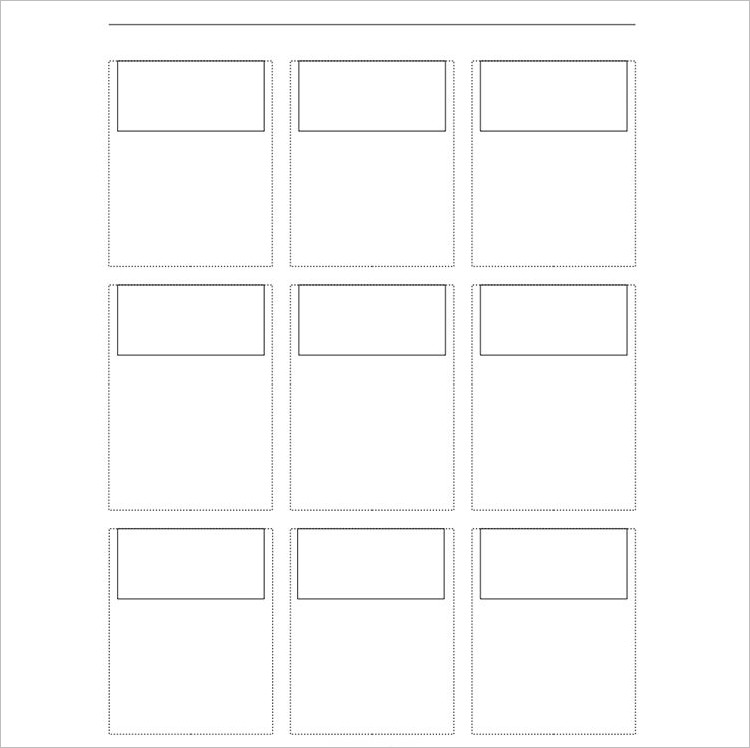 Printable Story Board template Form